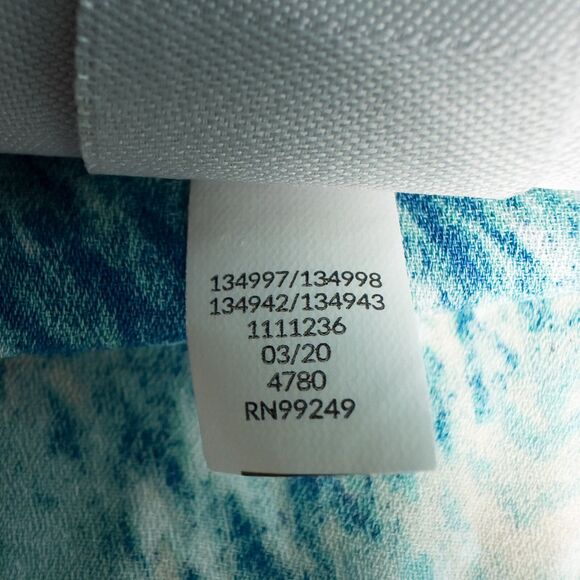 Catherines Lightweight Chiffon Open Cardigan Womens 1X Blue Aqua Beach Summer - Picture 16 of 16